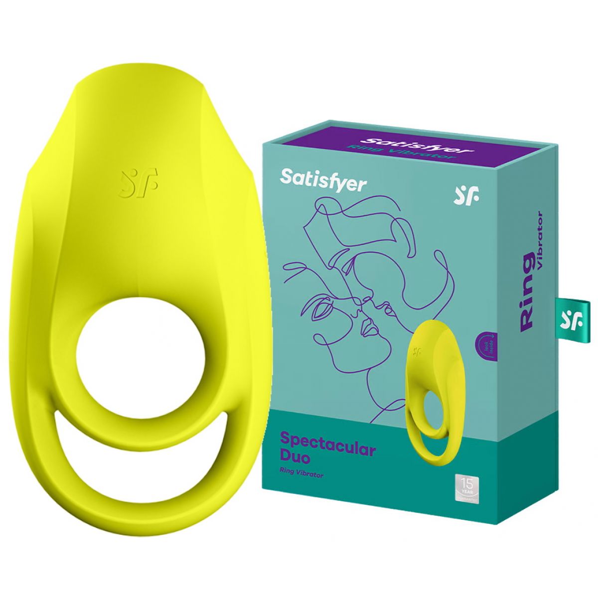 Виброкольцо с подхватом мошонки Satisfyer Legendary Duo, черный 4009902 - Satisfyer - ВиброКольца - Купить