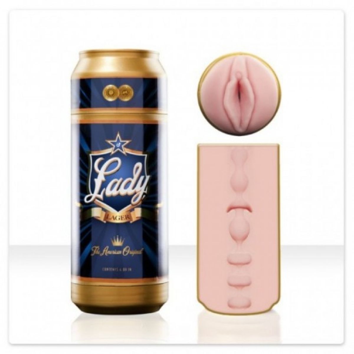 FLESHLIGHT в банке, вагина SIAC Мастурбатор Lady Lager (Оригинал)