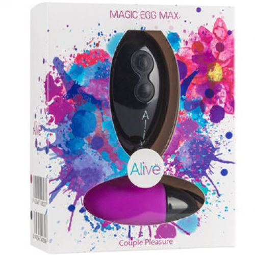 Виброяйцо Alive Magic egg Max с пультом, фиолетовое