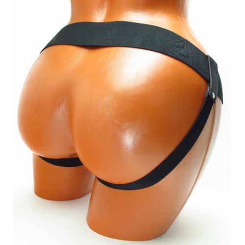 Кожаные трусики для страпона черные Кожаные трусики для страпона черные