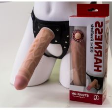 Страпон с поясом Harness из киберкож..