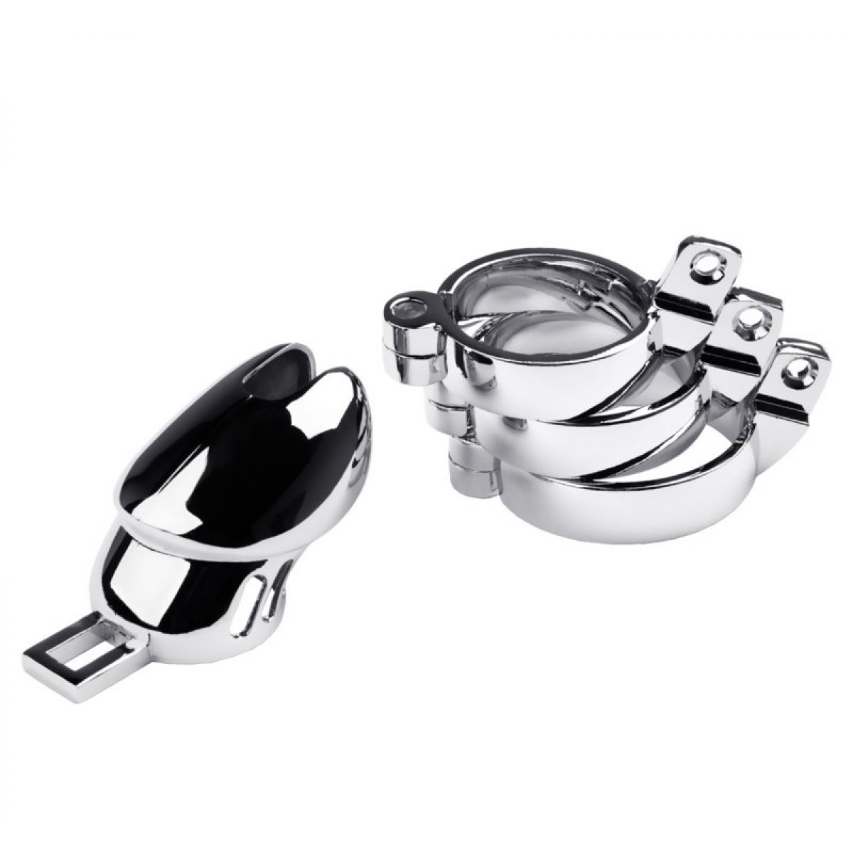 Пояс верности мужской, TOYFA Metal, серебристый