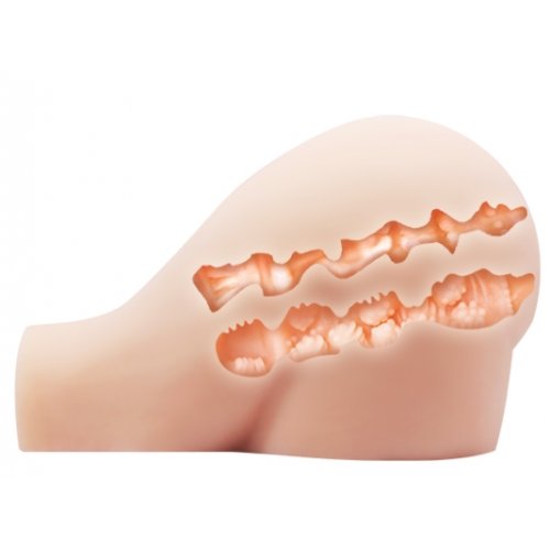 Шикарный мастурбатор попка с двойным виброэлементом Шикарный мастурбатор попка с двойным виброэлементом