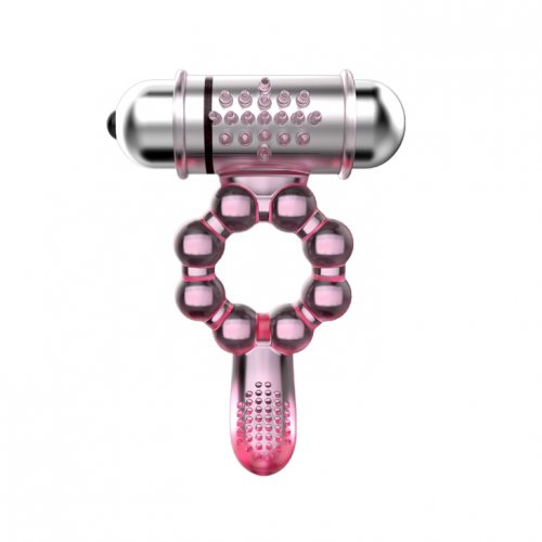 Эрекционное кольцо с вибрацией Pleasure Tongue