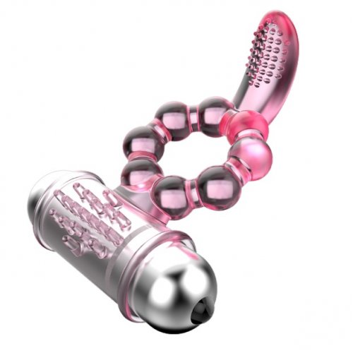 Эрекционное кольцо с вибрацией Pleasure Tongue