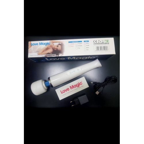 Вибромассажер Love Magic HV-270-VR018 силикон, белый, 32 см