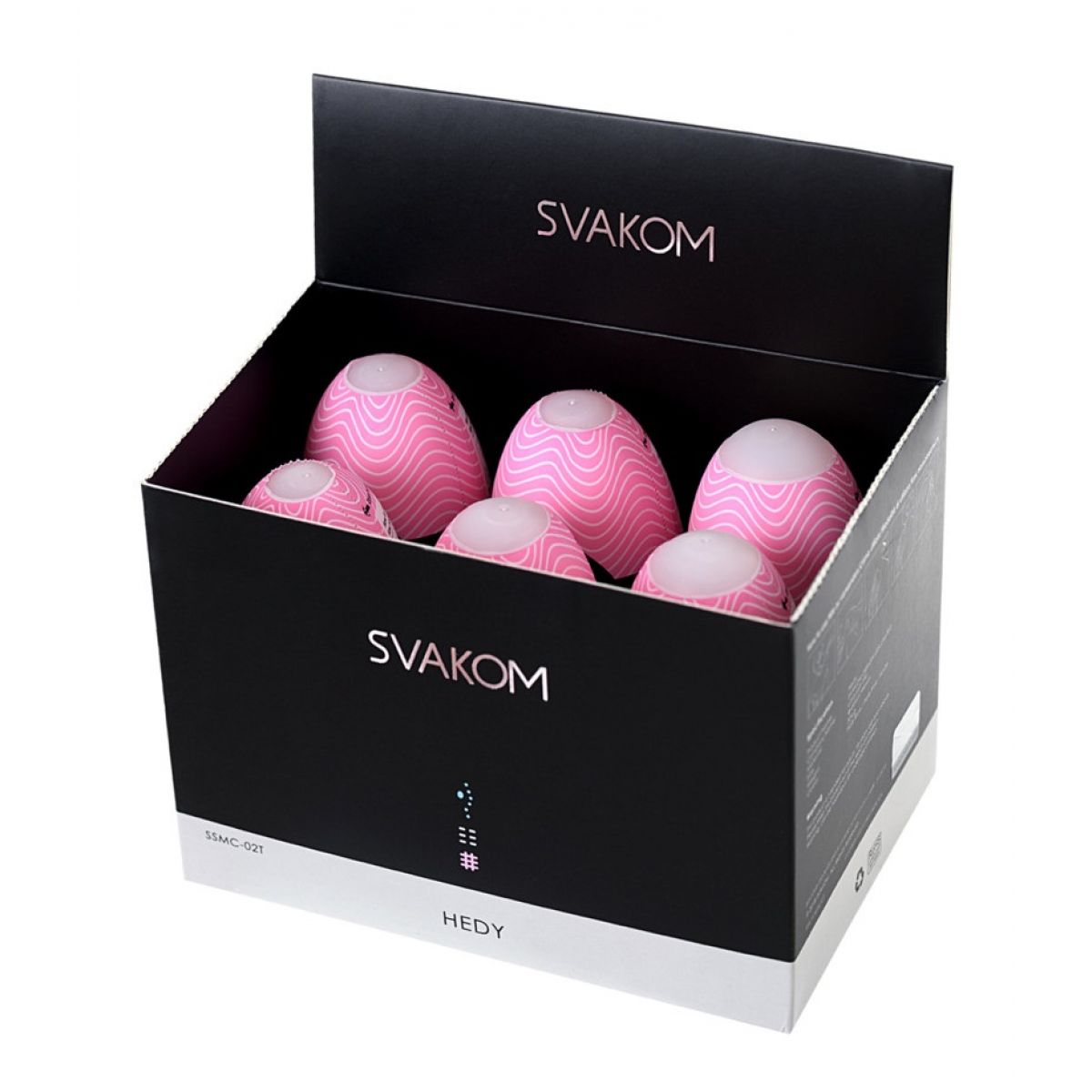 Мастурбатор нереалистичный Svakom  Hedy (6 штук), TPE, Розовый, 14 см