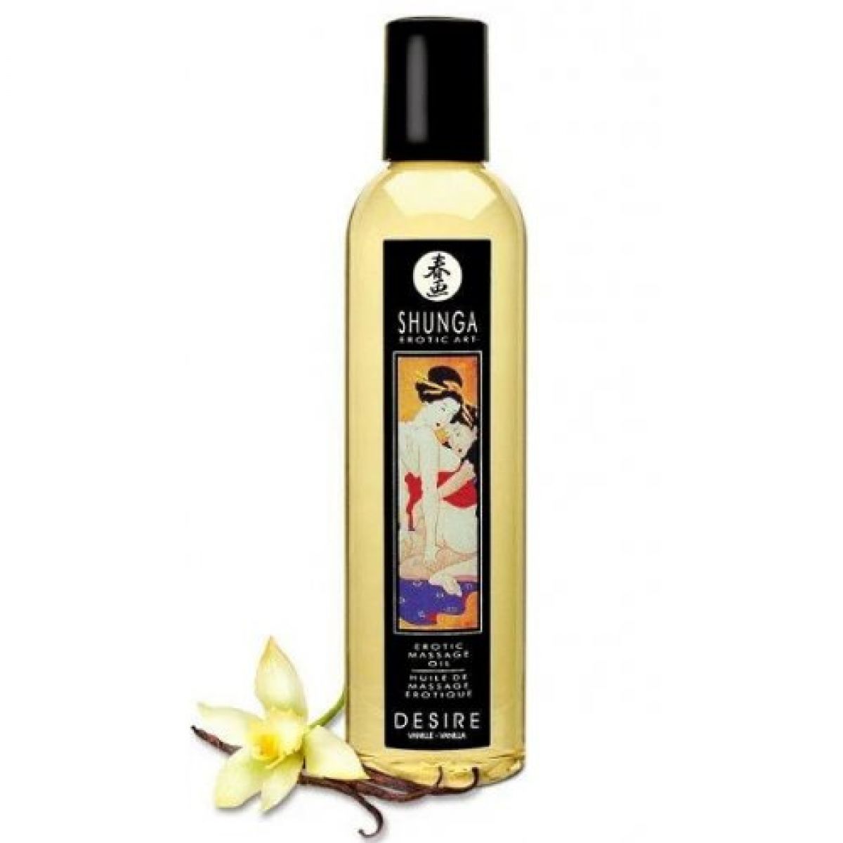 Возбуждающее массажное масло Shunga Страстная ваниль, несъедобное, 250 мл Возбуждающее массажное масло Shunga Страстная ваниль, несъедобное, 250 мл