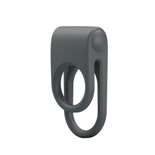 Эрекционное вибро-кольцо с петлёй на мошонку Julie
