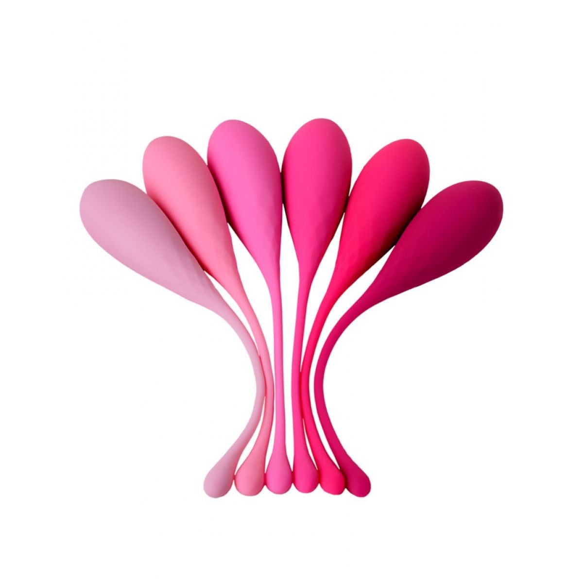 Набор вагинальных шариков Eromantica K-ROSE, силикон, розовый, 6 шт Набор вагинальных шариков Eromantica K-ROSE, силикон, розовый, 6 шт