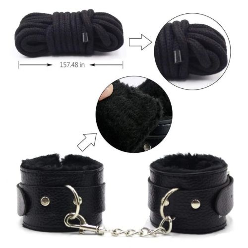 БДСМ набор из 10 предметов черный БДСМ набор из 10 предметов черный