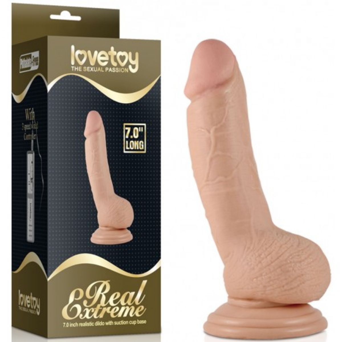 Мягкий реалистичный упругий фаллос с мошонкой телесный