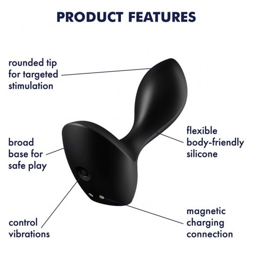 Satisfyer Backdoor Lover - массажер простаты с вибрацией черный Satisfyer Backdoor Lover - массажер простаты с вибрацией черный