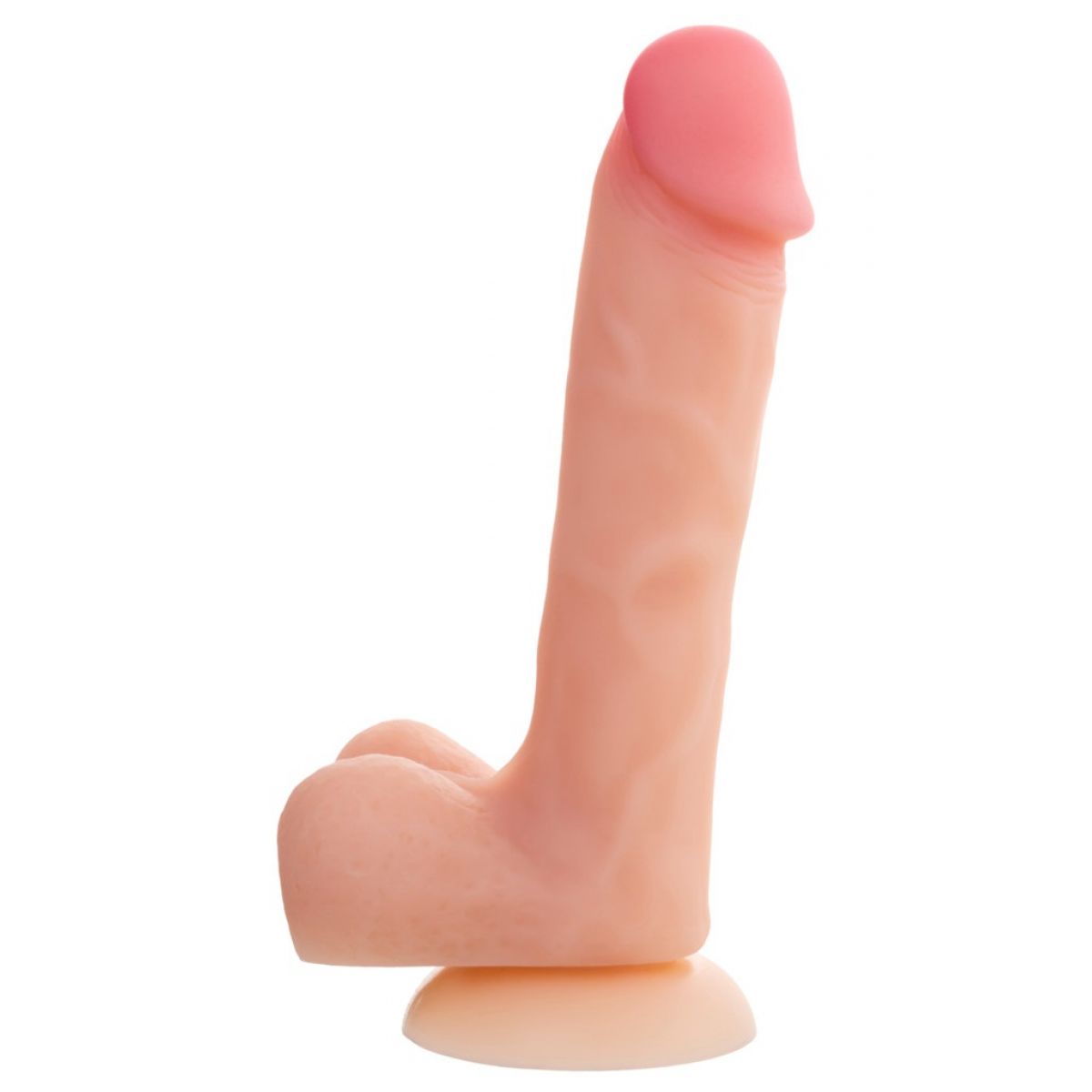 Силиконовый фаллоимитатор RealStick Silicone Ryan G, телесный, 22,5 см