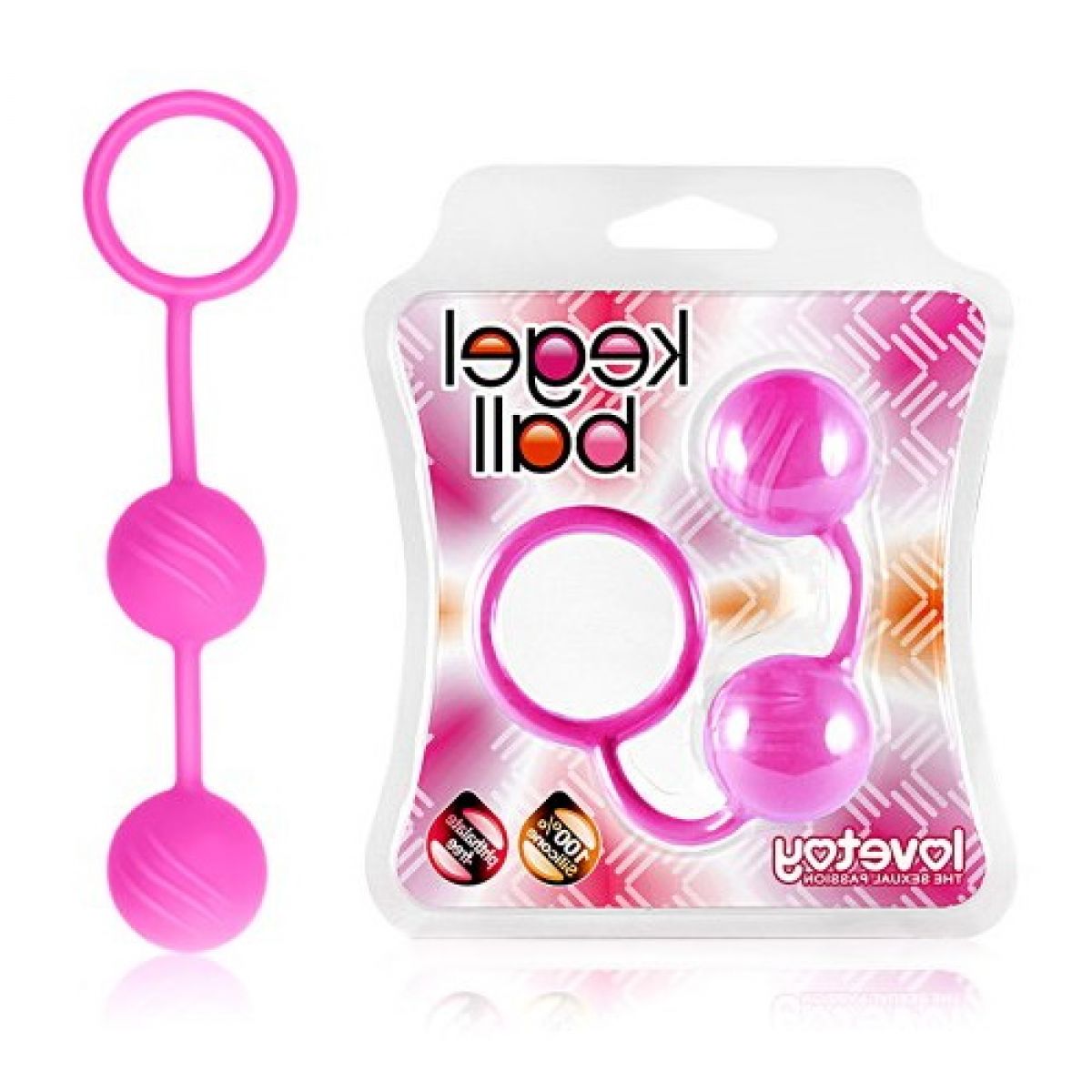 Вагинальные шарики Kegel ball розовые Вагинальные шарики Kegel ball розовые