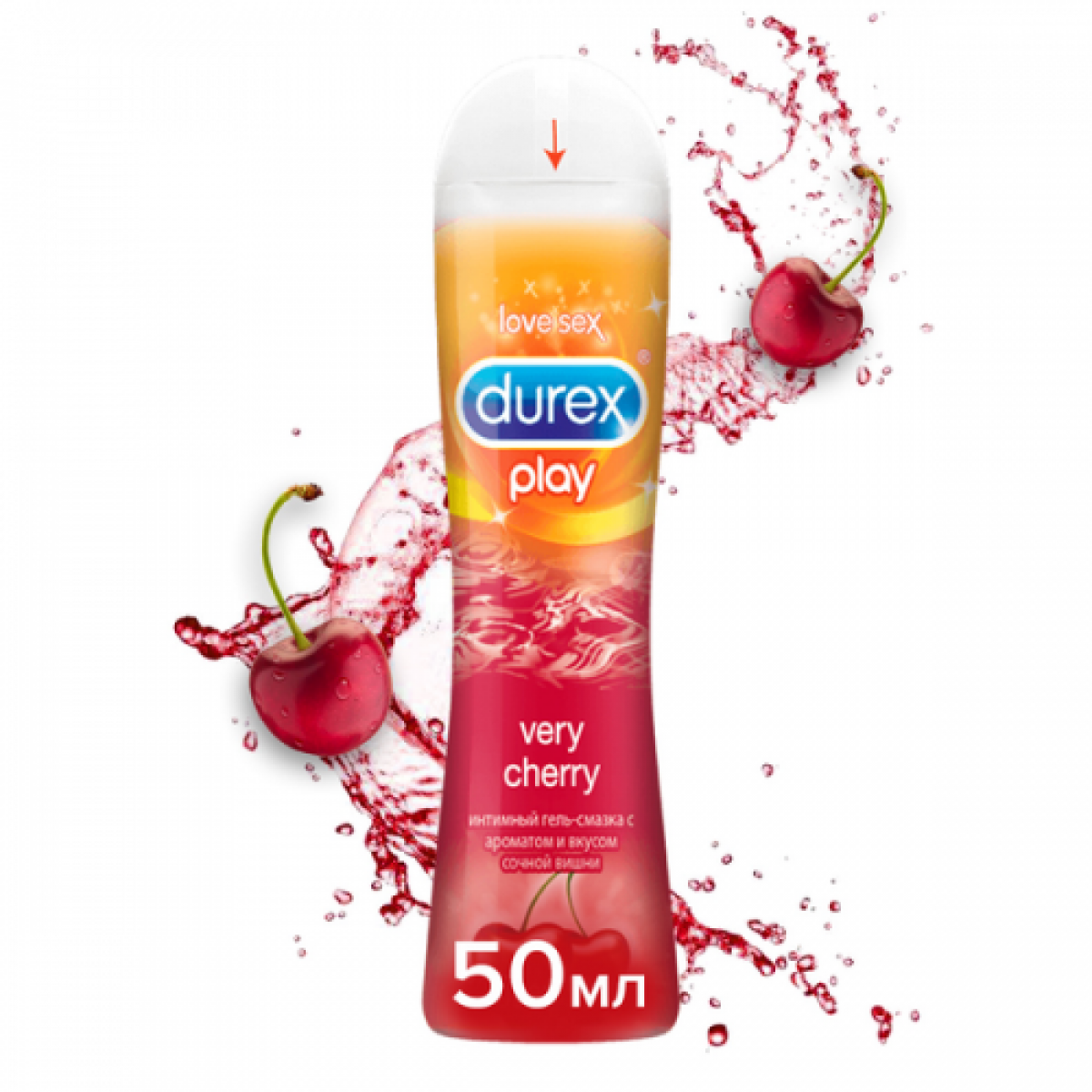 Гель-смазка Durex Play Very Сherry со вкусом вишни 50 мл