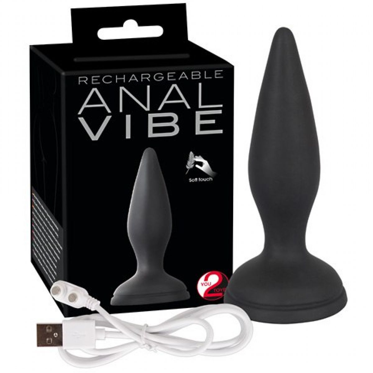 Вибро-втулка анальная ANAL VIBE, черная Вибро-втулка анальная ANAL VIBE, черная