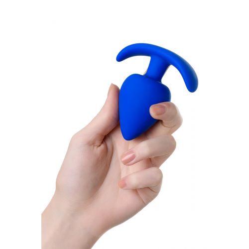 Анальная пробка A-Toys by TOYFA, силикон, синяя