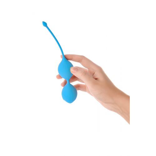 Вагинальные шарики Ø 3,5 см A-Toys силиконовые, голубые