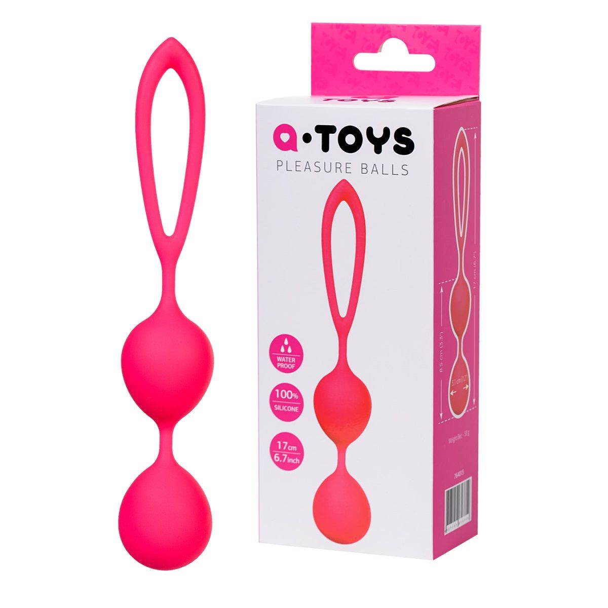 Вагинальные шарики A-Toys силиконовые, розовые, Ø 3,1 см Вагинальные шарики A-Toys силиконовые, розовые, Ø 3,1 см