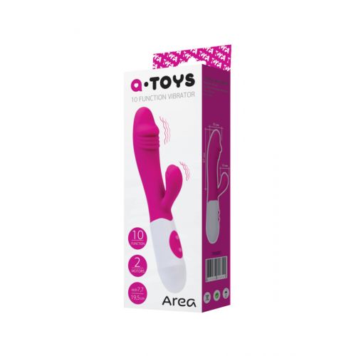 Вибратор с клиторальным стимулятором A-Toys  Area