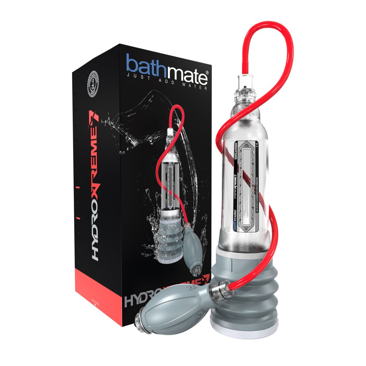 Оригинальная Гидропомпа Bathmate HYDROXTREME7, ABS пластик, прозрачная, 30 см (аналог Hydromax Xtreme X30)