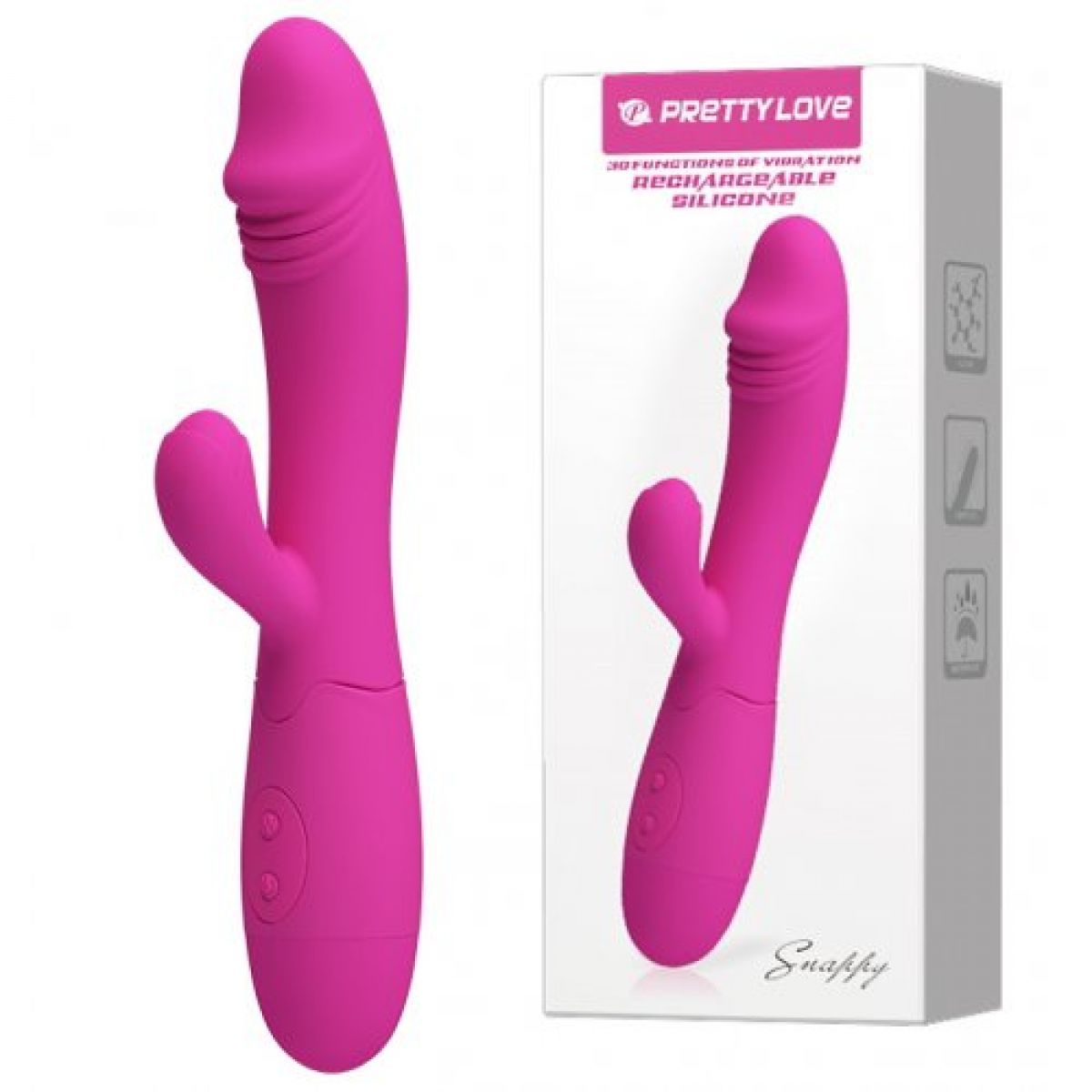 Вибратор Snappy с 30 функциями вибрации подзаряжаемый Вибратор Snappy с 30 функциями вибрации подзаряжаемый