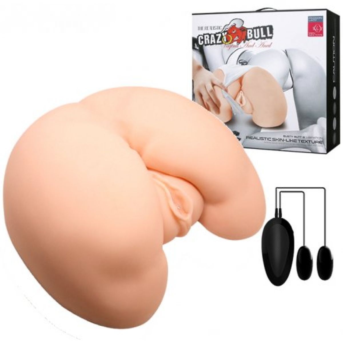 Мастурбатор-попка и вагина c двойным виброяйцом Мастурбатор-попка и вагина c двойным виброяйцом