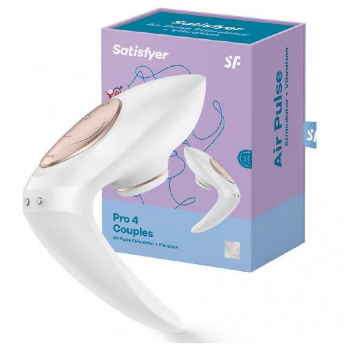 Бесконтактный вакуум-волновой cтимулятор для пар Satisfyer Pro 4 couples Бесконтактный вакуум-волновой cтимулятор для пар Satisfyer Pro 4 couples