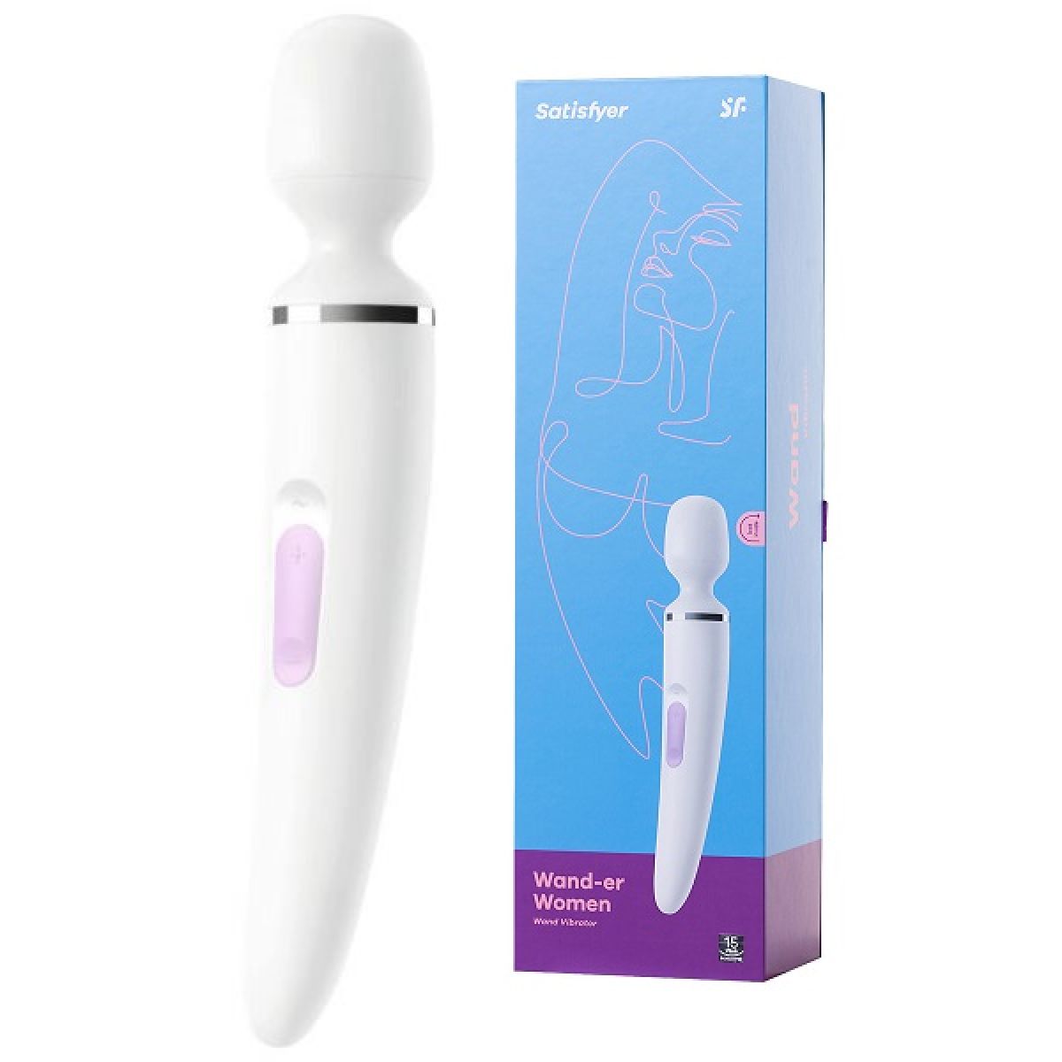 Большой вибромассажер Satisfyer Wand-er Woman, Белый