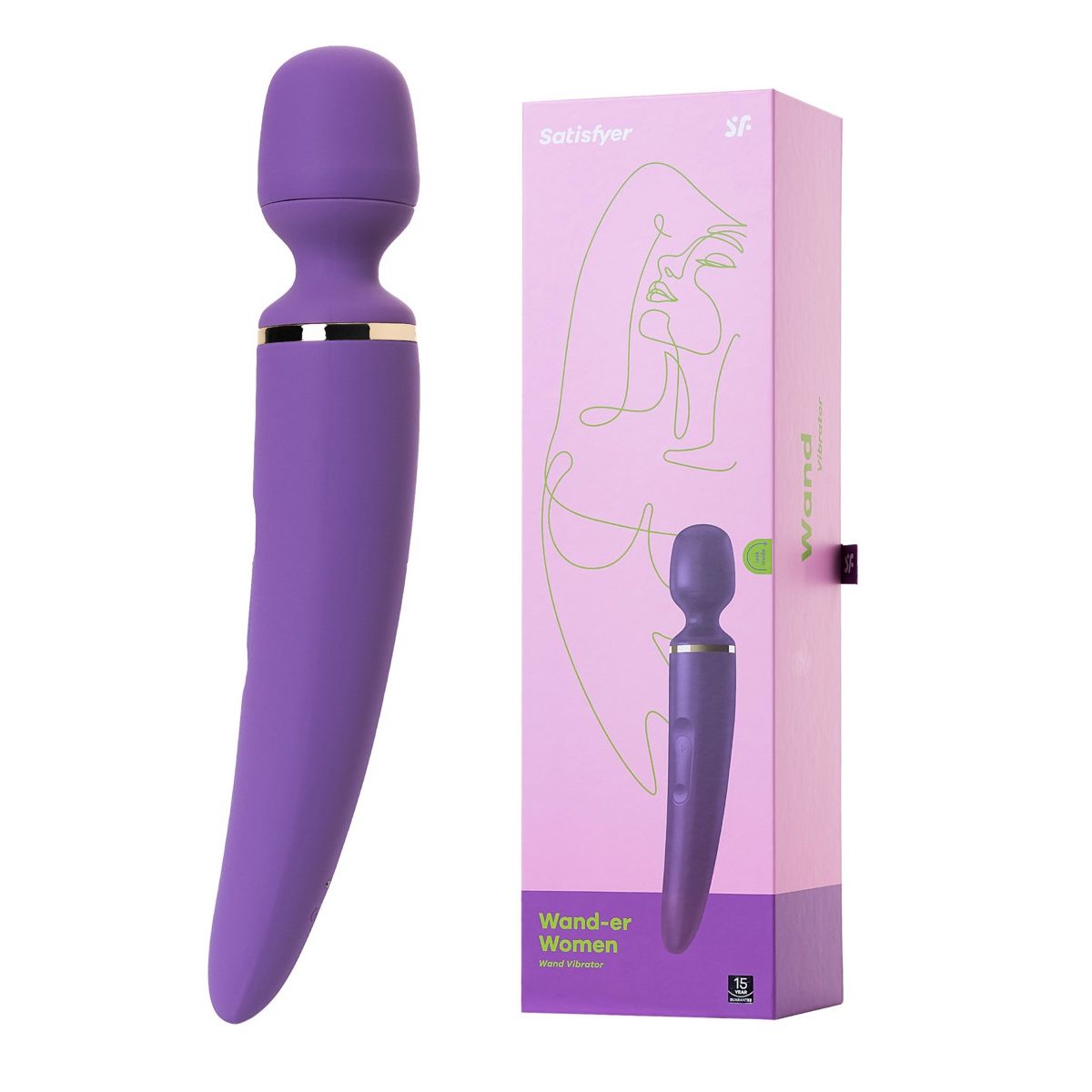 Большой вибромассажер Satisfyer Wand-er Woman, фиолетовый Большой вибромассажер Satisfyer Wand-er Woman, фиолетовый