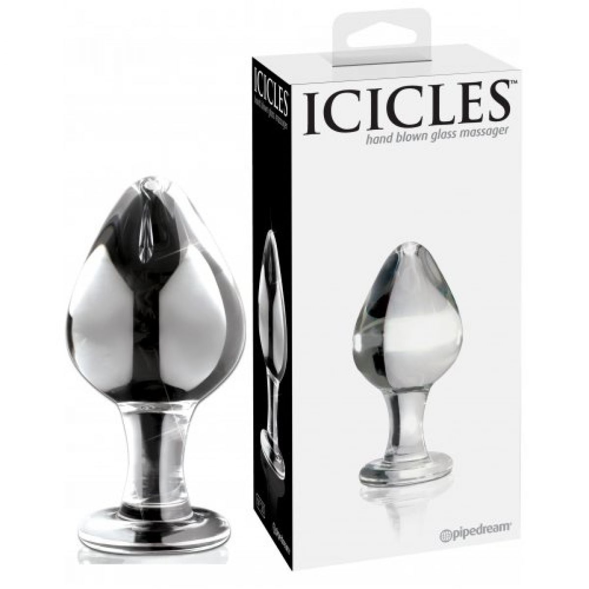 Стеклянная анальная пробка Icicles Стеклянная анальная пробка Icicles