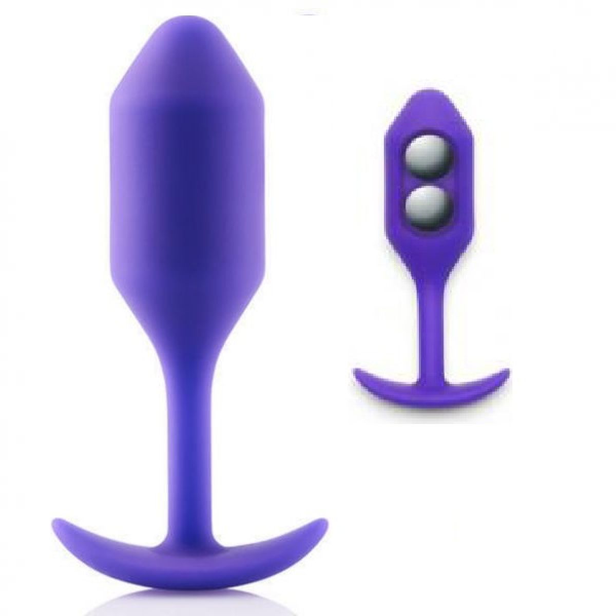 Анальная пробка B-Vibe Snug Plug 2, фиолетовая