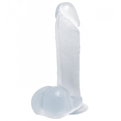 Фаллоимитатор на присоске прозрачный Фаллоимитатор на присоске прозрачный
