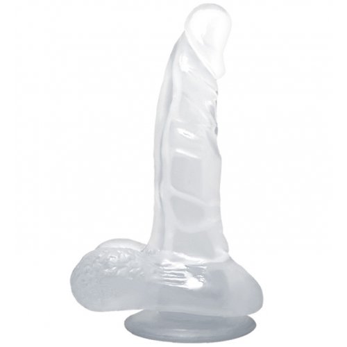 Фаллоимитатор на присоске с мошонкой