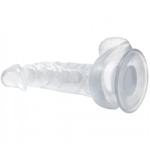 Фаллоимитатор на присоске с мошонкой