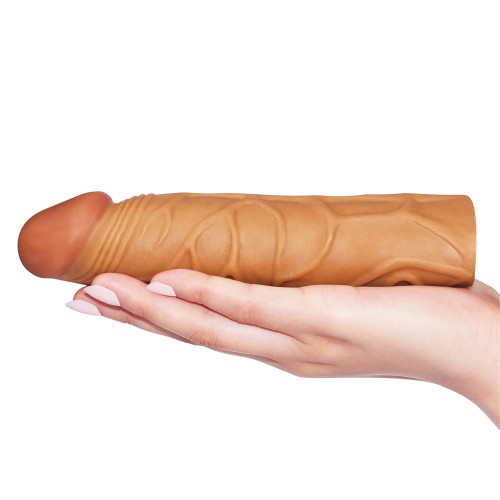 Удлиняющая насадка на пенис Super-Realistic Penis Extension Sleeve мулат