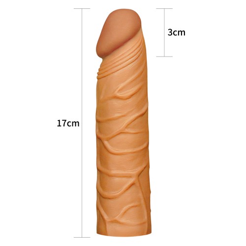Удлиняющая насадка на пенис Super-Realistic Penis Extension Sleeve мулат