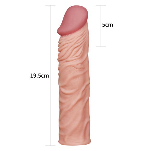 Реалистичная насадка на пенис Super-Realistic Penis Extension Sleeve