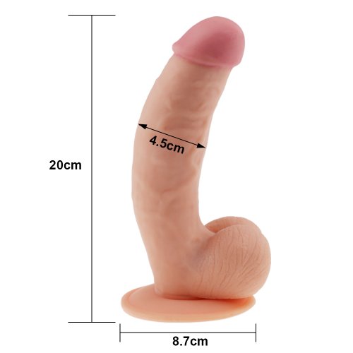 Фаллоимитатор реалистик на присоске The Ultra Soft Dude 20 см