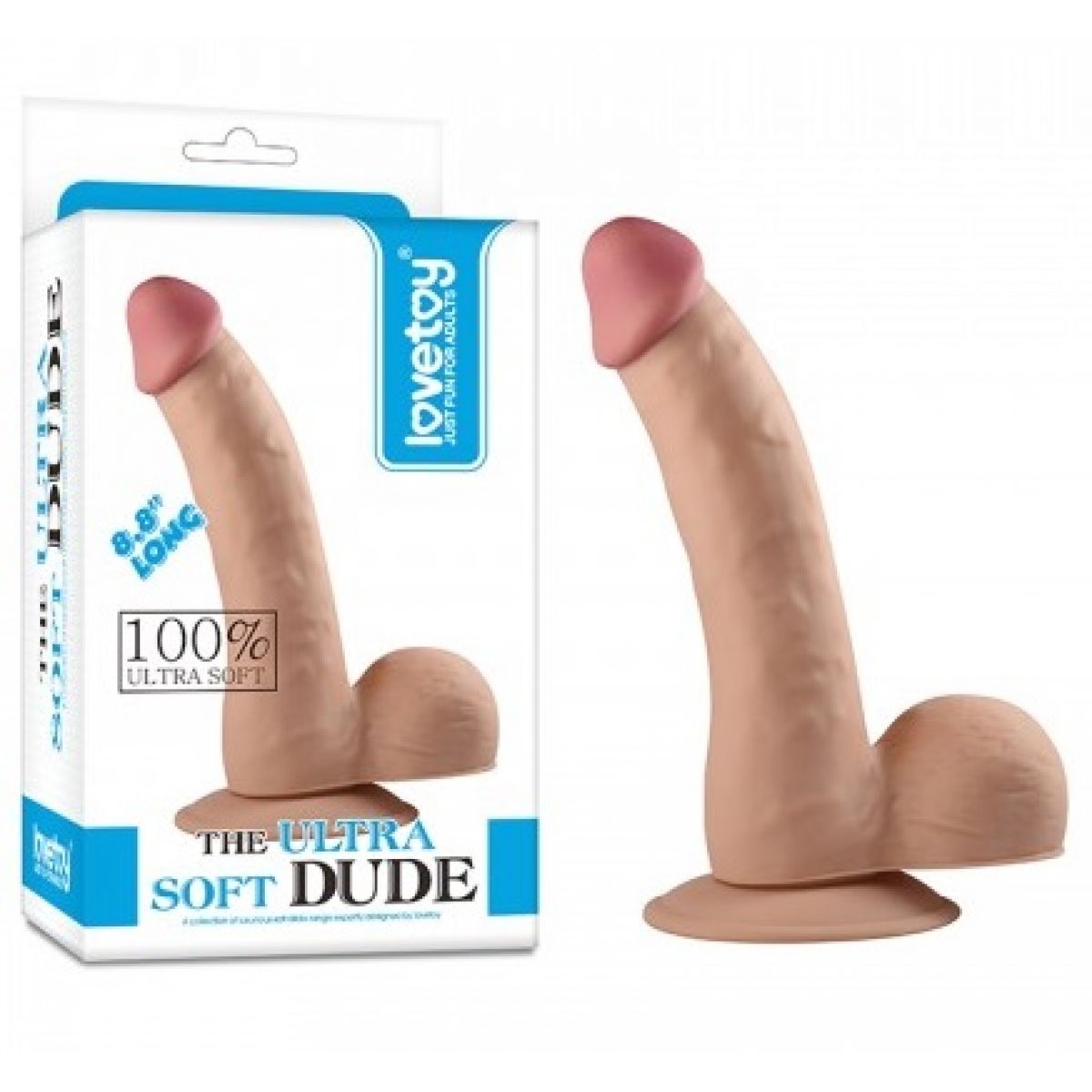 Реалистичный фаллоимитатор на присоске The Ultra Soft Dude 20 см