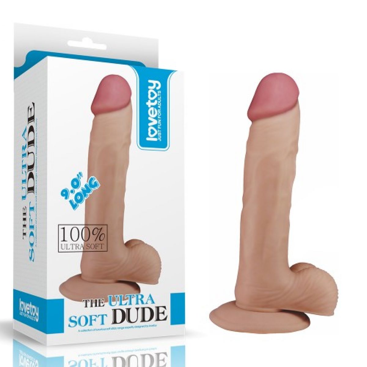 Реалистичный фаллоимитатор на присоске The Ultra Soft Dude 22 см