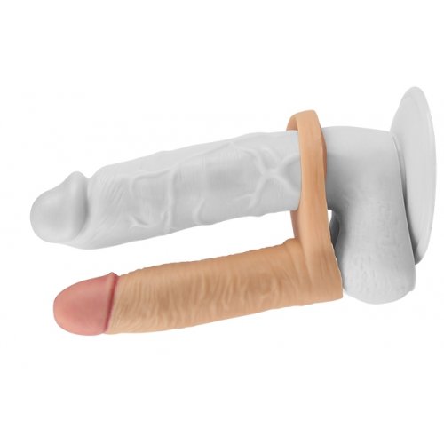 Насадка для двойного проникновения с вибрацией The Ultra Soft Double Насадка для двойного проникновения с вибрацией The Ultra Soft Double