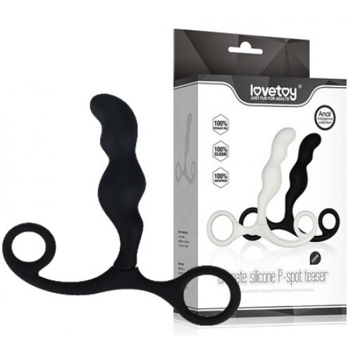 Массажер простаты Ultimate Silicone P-spot Teaser черный