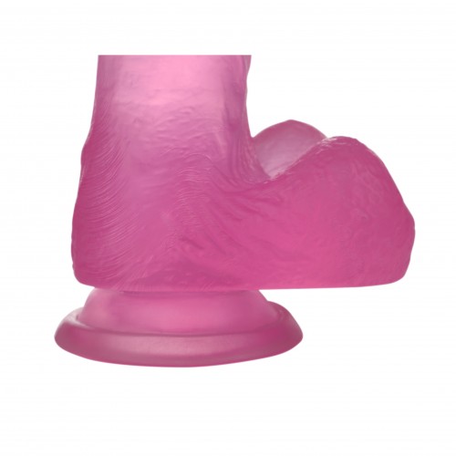 Фаллос Jelly Studs Crystal Dildo Medium Розовый 