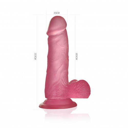 Фаллос Jelly Studs Crystal Dildo Small розовый
