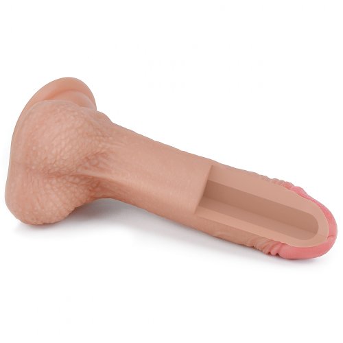 Реалистичный фаллоимитатор на присоске с мошонкой 7 Dual-Layered Silicone Cock