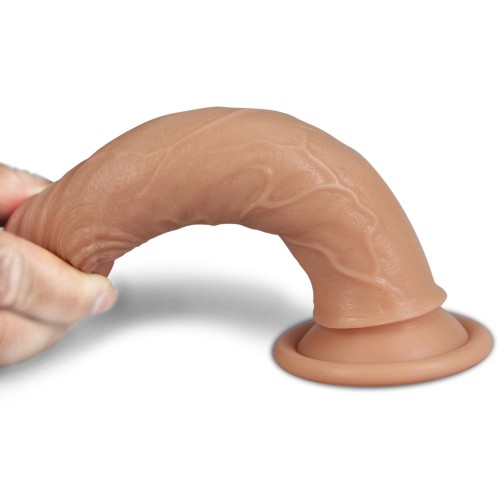 Фаллос на присоске 7  Dual-Layered Silicone Cock телесный