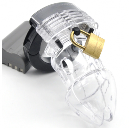 Мужской пояс верности mini прозрачный Мужской пояс верности mini прозрачный