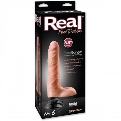Фаллоимитатор с вибрацией Real Feel Deluxe No. 6 телесный Фаллоимитатор с вибрацией Real Feel Deluxe No. 6 телесный
